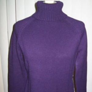 Purple Turtleneck Sweater